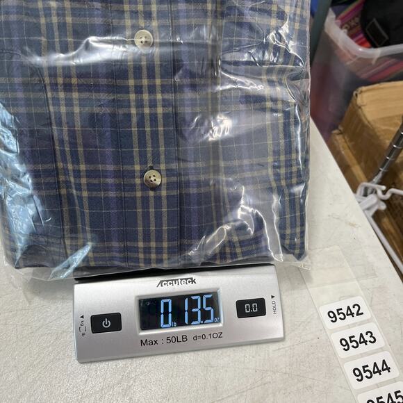 Timberland‎ Shirt Mens Large Plaid Blue Business Casual Button-Front Long-Sleeve - Picture 12 of 12